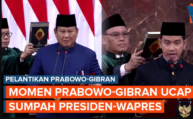 Prabowo Ucapkan Sumpah dan Janji sebagai Presiden Ke-8 RI - IDNCash